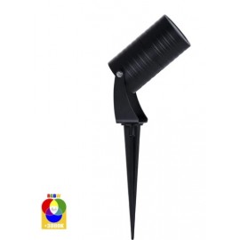 Havit-Nova Aluminium Black & SS 316 Stainless Steel RGBW 5w LED Garden Spike Light